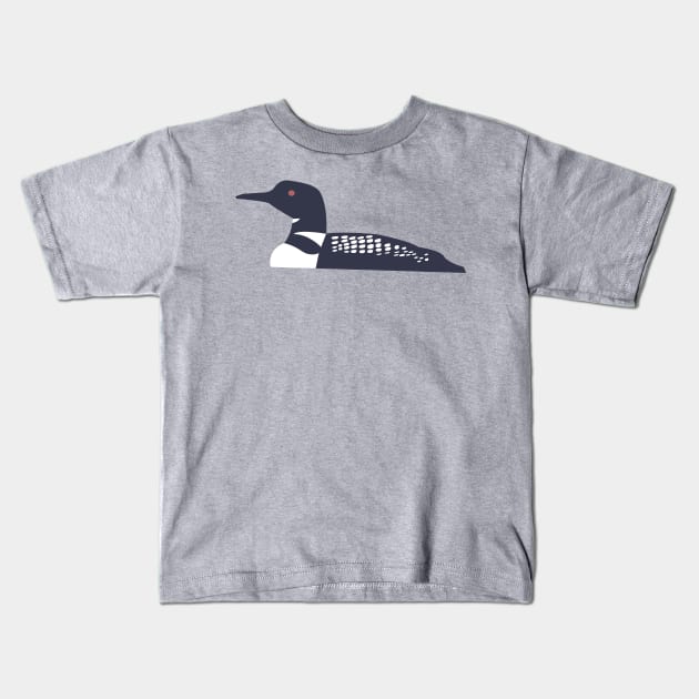 Loon Kids T-Shirt by KatelynDavisArt